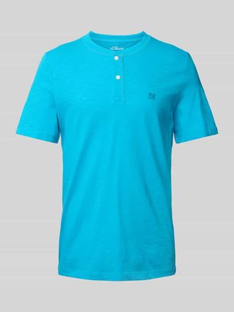 s.Oliver Red Label Regular Fit T-Shirt aus reiner Baumwolle in Ocean, Gr&ouml;&szlig;e L