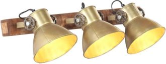 vidaXL L&aacute;mpara De Pared Industrial Lat&oacute;n 65x25 Cm E27 Vidaxl