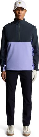 Lyle & Scott Golf Half Zip Windjammer Jacket in Moonlight/dark Navy at Nordstrom, Size Xx-Large