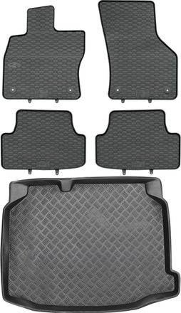 OEM Juego De Alfombrillas De Goma Para Coche Y Maletero Para Seat Le&oacute;n Iii Sc Hatchback (2012-2020)