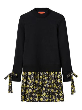 La DoubleJ Sporty mini-jurk met strikdetail - Zwart