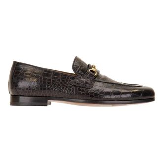 Tom Ford Loafers - Heren - Schoenen - Bruin - Maat: 42 EU Leer