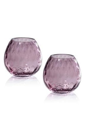 Zodax Illume Prism Set of 2 Optic Vases in Light Purple at Nordstrom Rack