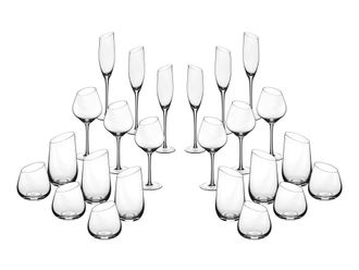 Bj&ouml;rn Borg Juego completo de vasos - 24 Piezas - Transparente