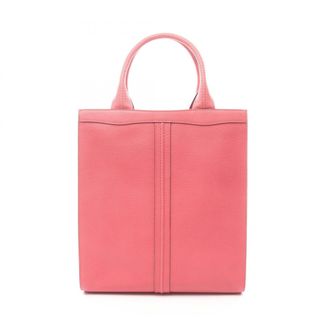 Valextra Pink Leather Handbag Tote Bag (Pre-Owned)