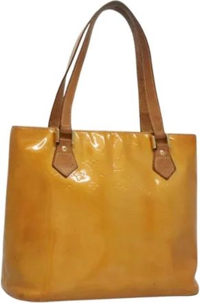 Louis Vuitton Tweedehands leren Louis Vuitton tassen - Dames - Vintage Shopper - Geel - ONE Size - Leer - Vintage