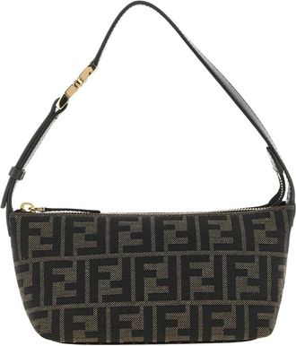Fendi Bolso Baguette FF Jacquard - Bags - Mujer - Marr&oacute;n - ONE SIZE