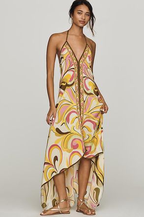 Rococo Sand High-Low Maxi Dress