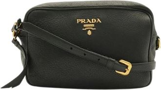 Prada Pre-owned Vitello Daino Leather Shoulder Bag - - Pre-owned - Donna - Nero - ONE SIZE