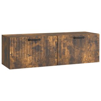 vidaXL Mueble Para Tv De Pared Roble Ahumado 98 X 31 X 30 Cm Vidaxl
