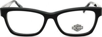 Harley-Davidson HD50105 Rectangular Acetate Eyeglasses - Black