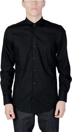 Antony Morato Heren, Overhemden, Zwart, Maat: XL Katoen