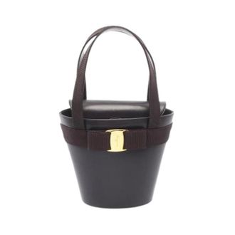 Ferragamo Pre-owned Bucket Bags, female, Brown, Size: ONE SIZE Pre-owned Bucket Bag