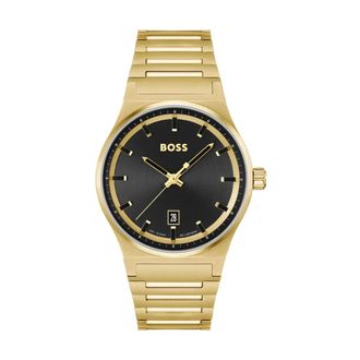 HUGO BOSS Candor Horloge - unisex - Accessoires - Geel - Maat: ONE Size