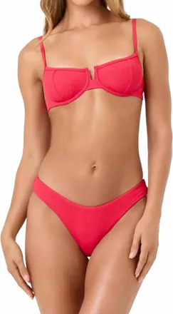 L*Space Rocky Classic Bikini Bottom In Pout