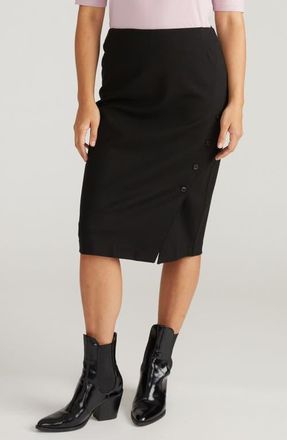 Universal Standard Anya Ponte Skirt in Black at Nordstrom, Size 4Xl
