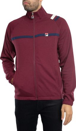 Fila Fila Mens MK2 Archive Track Jacket, Windsor Wine/Navy/Gardenia, Windsor Wine/Navy/Gardenia, XL