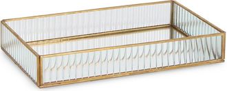 BIZZOTTO Tehri Jewelry Box transparent gold stripes 32.5x21