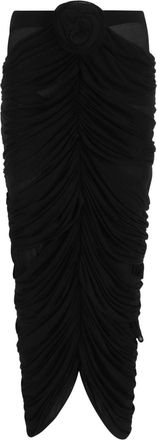 Magda Butrym fully draped skirt - women - Elastane/Cupro - 32 - Black