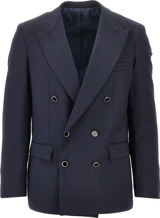 Mars&eacute;m Light wool-blend double-breasted jacket Man 46