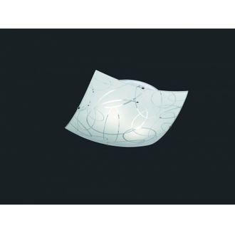 Trio Lighting Ceiling Lamp Spirelli Square Glass Decor Circles 40x40cm 604400201