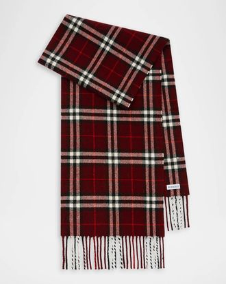 Burberry Sparkle Check Cashmere Scarf