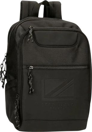 Pepe Jeans London Stijlvolle rugzak met laptopvak - unisex - Rugzakken - Zwart - ONE Size - Polyester - Tassen