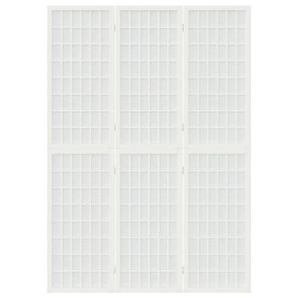 Berkfield Home Beautiful Folding 3-Panel Room Divider Japanese Style 120x170 cm White
