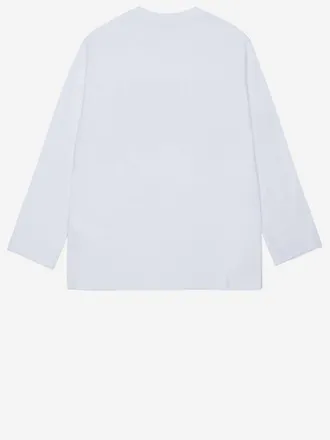 Diesel Boys Cotton Long-Sleeve Top White Knitwear Sweater