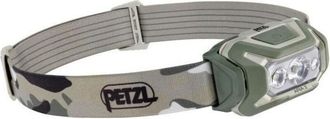 Petzl L&aacute;mpara Frontal Impermeable Petzl Aria 2 - 450 L&uacute;menes - 3 Pilas Aaa/lr03 Incluidas - Camo