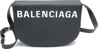 Balenciaga Black Grained Leather Crossbody Womens Bag (Pre-Owned)