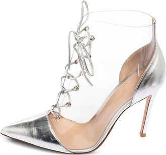 Gianvito Rossi Stivaletti con tacco a stiletto 95mm Pre-owned - Argento