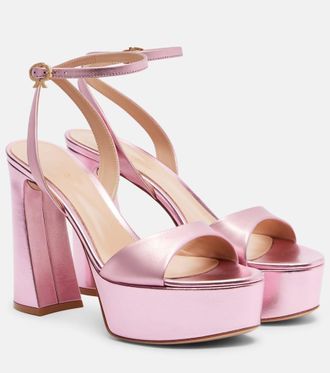 Gianvito Rossi Nancy 110 leather platform sandals