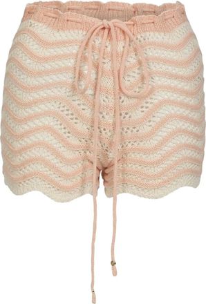 Bananhot Mina knitted drawstring shorts - Pink