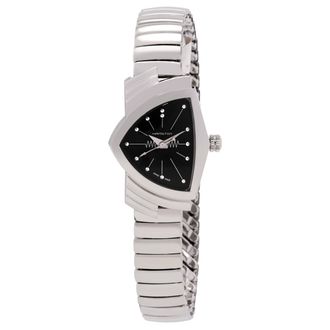 Hamilton Ventura Quartz Black Dial Ladies Watch H24211130
