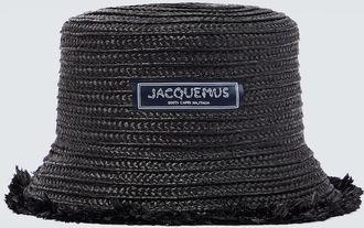 Jacquemus Le Bob Bacino raffia bucket hat