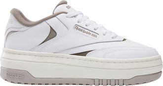 Reebok Club C Extra Platform Sneakers for Women Legacy, White/Hazy Grey/Gritty Grey, 5.5 UK