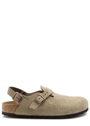Birkenstock Tokio II Suede Clogs - Taupe - 38 (IT38/ UK5)