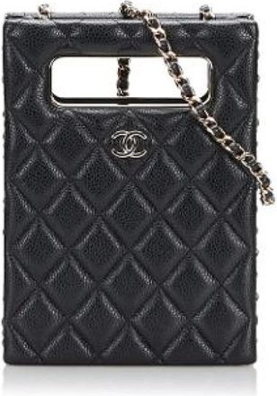Chanel Pre-owned Avondtas - Dames - Vintage Mini Tas - Zwart - ONE Size - Leer - Vintage
