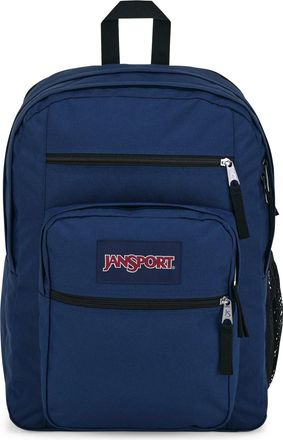 Jansport Big Student Backpack in Navy Polyester Unisex 34L Laptop Pack