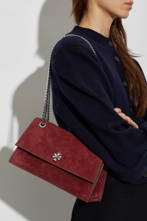 Tory Burch Suede Bag Kira, Womens, Burgundy