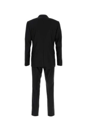 Dolce & Gabbana Mens Black Wool Blend Suit Nero Abiti Dress