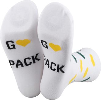 Generic 1 Pair American Football Socks Go Pack Go Socks Football Game Day Socks Football Lover Gift Football Team Fan Gift (UK, Alpha, One Size, Regular, Regu