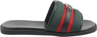 Gucci Sliders, male, Multicolor, Size: 7 1/2 US Interlocking G Slide