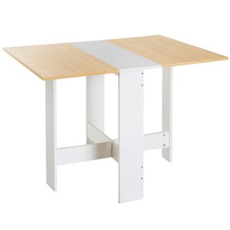 OEM Mesa Plegable De Comedor Mesa Auxiliar De Cocina Con Alas Abatibles Ahorra Espacio Dise&ntilde;o Moderno 103x76x73,5cm Madera