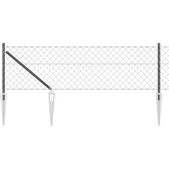 vidaXL Valla De Alambre Soldado Con Picos 25 X 0,8 M (a X H) Vidaxl