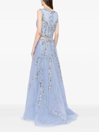 Saiid Kobeisy Tulle Dress With Beading