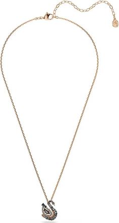 Swarovski Zwaan Hanger - Dames - Kettingen - Geel - ONE Size - Accessoires