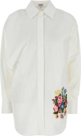 Loewe White Relaxed Embellished Shirt
