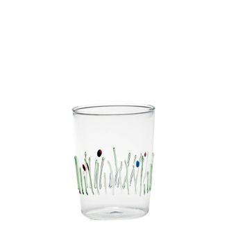 Zafferano Zafferano Set 4 Tumbler 4 Stagioni In Vetro Borosilicato Lavorato A Mano, Set Da 4 Bicchieri Colorati Multicolore Per Tavola E Design Elegante